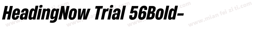 HeadingNow Trial 56Bold字体转换